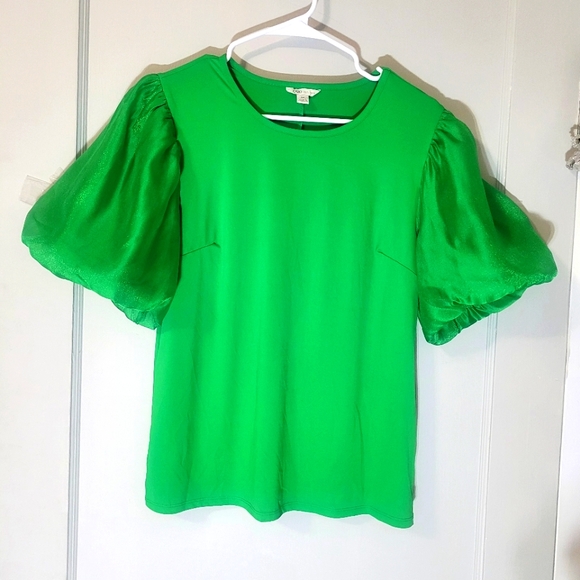 Cato Tops - Bubble Sleeve Top By Cato, Size M